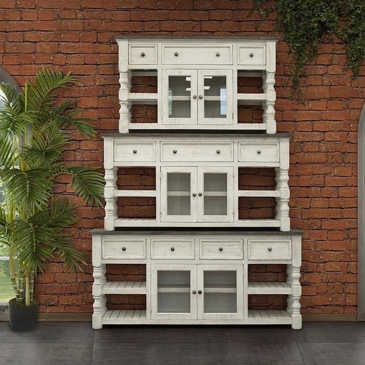 International Furniture Direct Stone 60" TV Stand